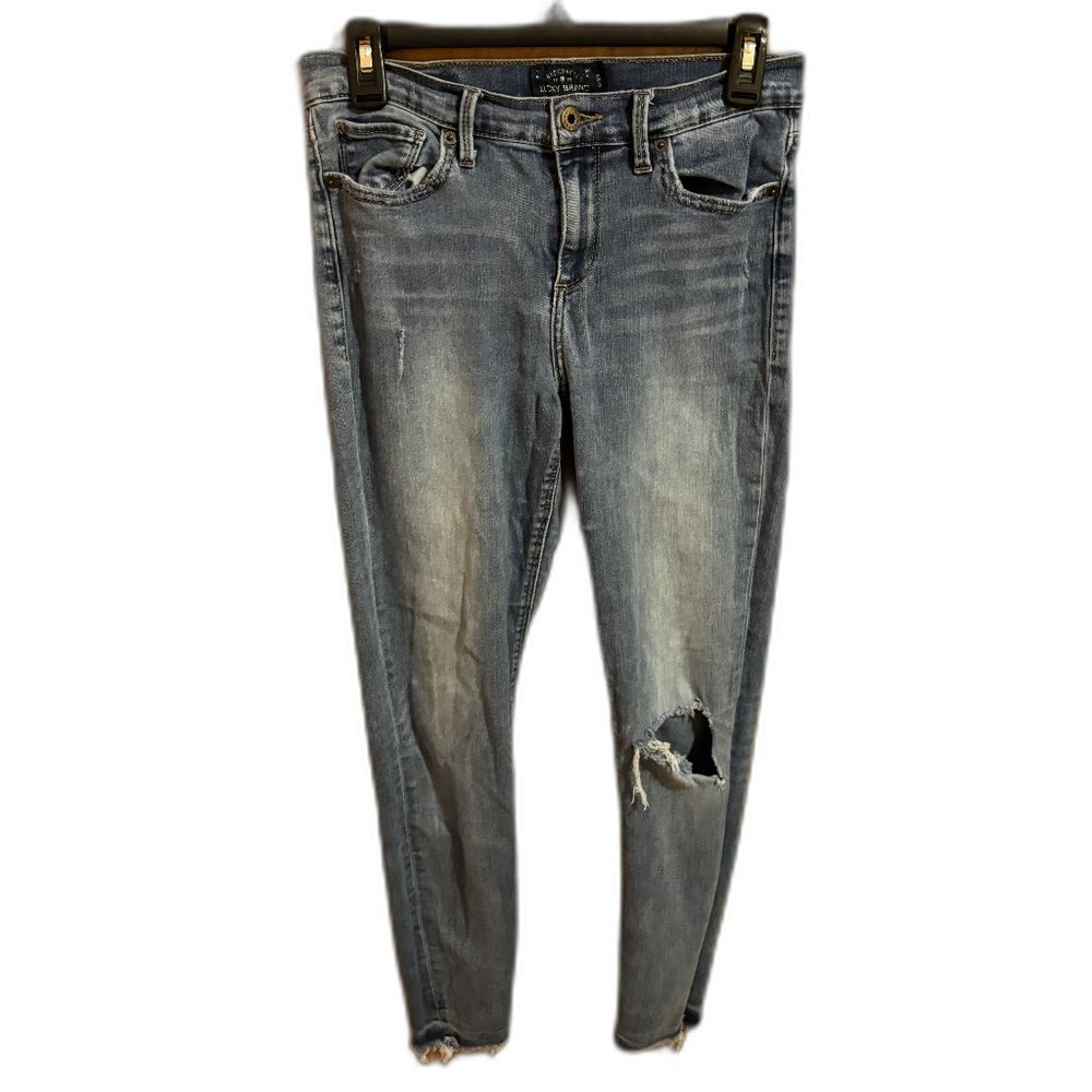 Lucky Brand Brooke‎ Blue Denim Medium Wash Straight Leg Jeans Women Size 6/28